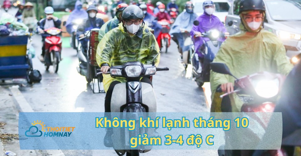 Sau đợt không khí lạnh đầu tiên vào cuối tháng 9, dự báo thời tiết miền Bắc tiếp tục đón đợt không khí lạnh thứ 2 vào khoảng đầu tháng 10 (2-3/10). Đợt không khí lạnh này, nhiệt độ các tỉnh phía Bắc giảm 3 - 4 độ C. Cảm giác lạnh tương đối rõ rệt. Bên cạnh không khí lạnh, thời tiết còn xuất hiện trạng thái mưa kéo dài nhiều ngày. 